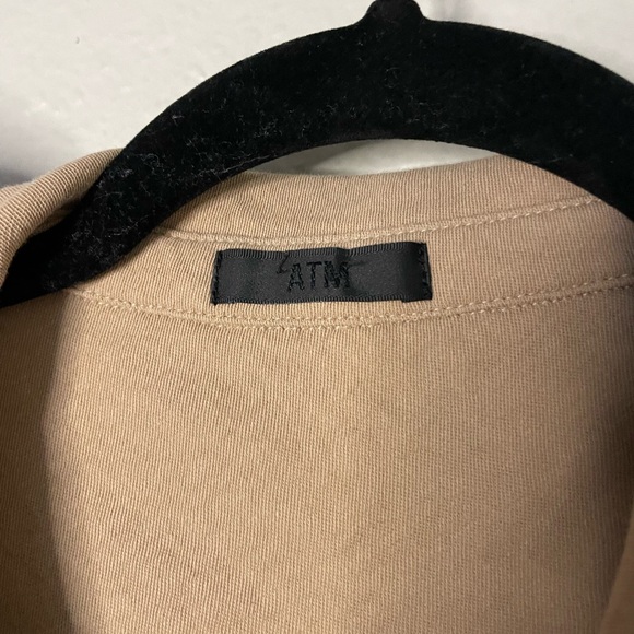 ATM Anthony Thomas Melillo Sz Large Button Front Short Sleeve Polo Shirt Dress - Picture 6 of 9